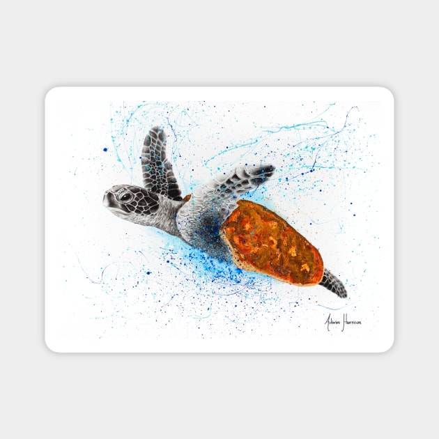Opulent Ocean Turtle Magnet by AshvinHarrison
