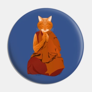 Lama Tiger Cat Pin