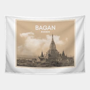 Bagan Myanmar Old Temples Graphic Art Tapestry