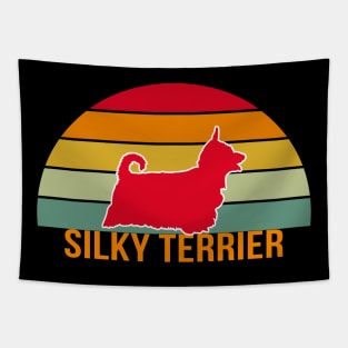 Silky Terrier Vintage Silhouette Tapestry