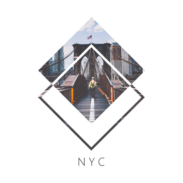 NYC Firefighter Geometric Artwork by GeometricPhotos