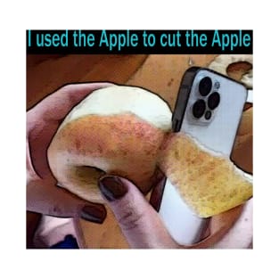 I used the Apple to cut the Apple #iPhones T-Shirt