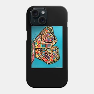 Butterfly in Aqua Phone Case