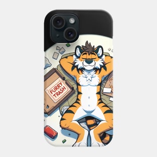 Anthro Furry Trash Tiger Art Phone Case