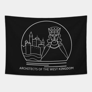 Architects of the West Kingdom Minimalist Line Drawing - Board Game Inspired Graphic - Tabletop Gaming  - BGG Tapestry