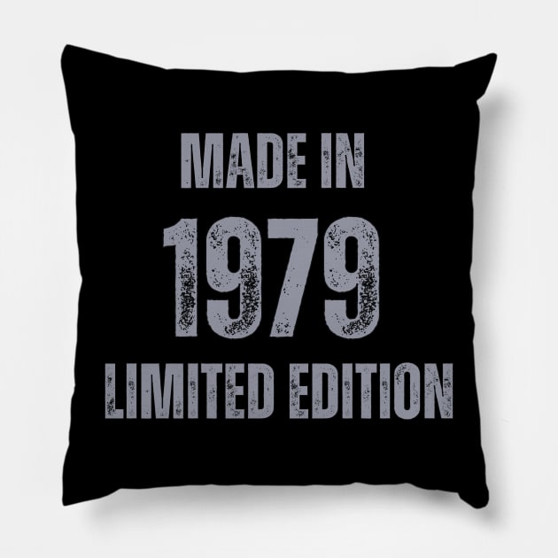 Vintage Made in 1979 , Limited Edition  , Gift for Mom Dad Birthday Pillow by Mary_Momerwids