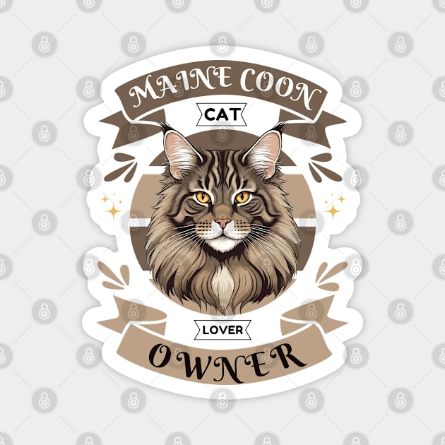 Maine Coon Magnet by Pearsville