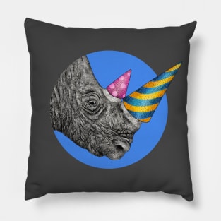 Party Rhino Pillow