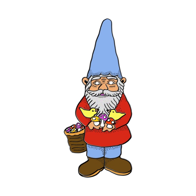 Mushroom Gnome by Nerdpins