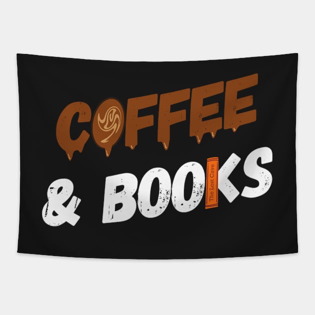 Coffee & Books Tapestry by OzzieClothingC0