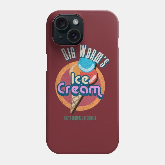 Big Worm's Ice Cream Phone Case by Danny's Retro Store