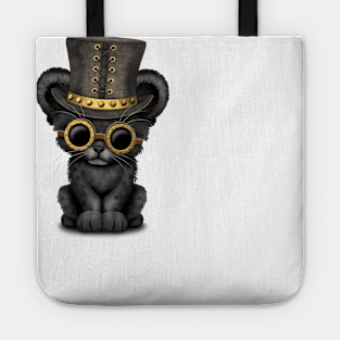 Steampunk Black Panther Cub Tote