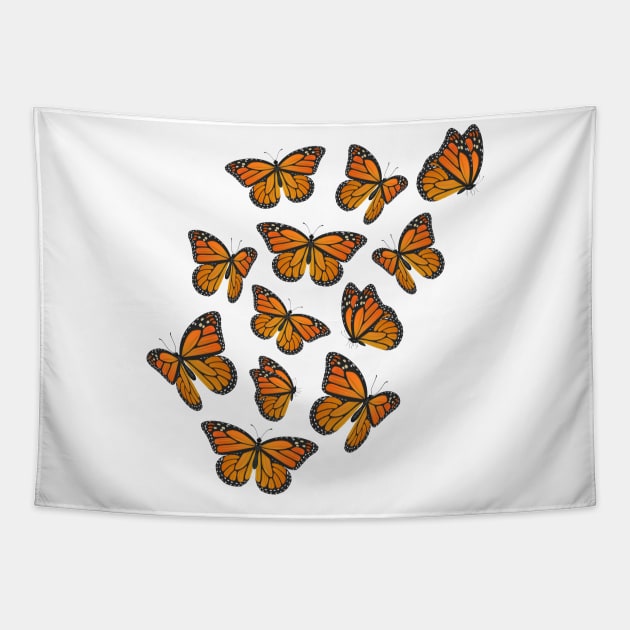 Monarch Butterflies Tapestry by Melon Street