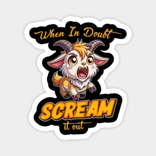 Screaming goat Magnet