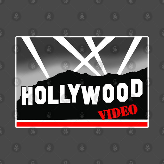 Discover Hollywood Video Store Defunct Rental VHS - Hollywood Video - T-Shirt