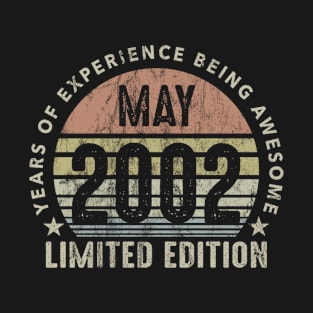 Born In May 2002 Vintage Sunset 18th Birthday All Original T-Shirt