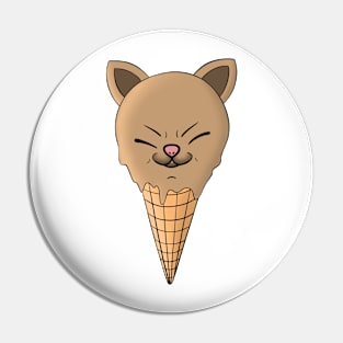 Cute Kawaii Chihuahua Ice Cream Cone Pin