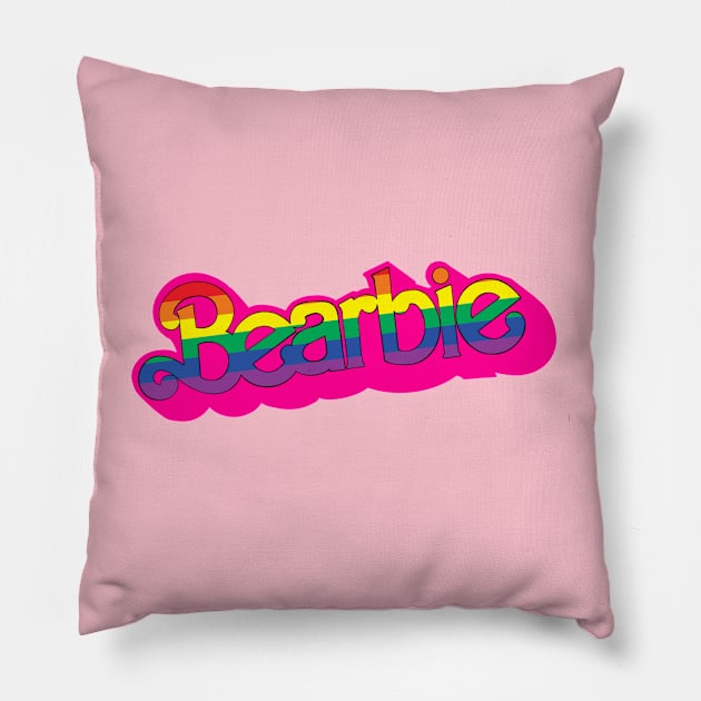 BEARBIE PRIDE Pillow by ART by RAP