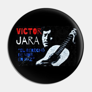 Victor Jarra - "El derecho de vivir en paz" / "The right to live in peace" Pin