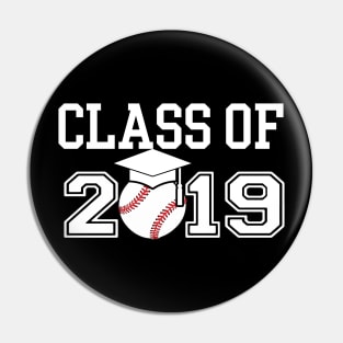 Class of 2019 Vintage Shirt Graduation Baseball Gift Senior Pin