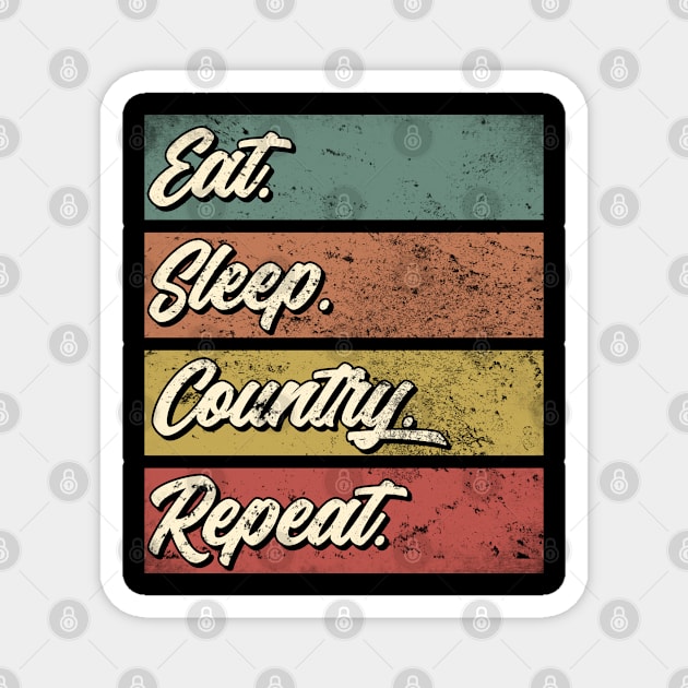 Country music fan gift . Perfect present for mother dad friend him or her Magnet by SerenityByAlex