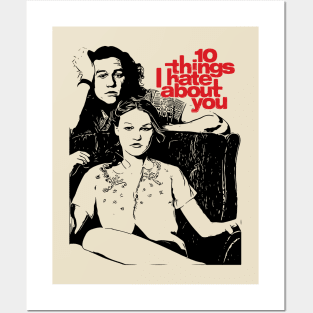 10 Things I Hate About You Movie Poster Sticker for Sale by Rica Shop