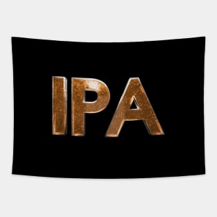 IPA Beer Typography Design Tapestry