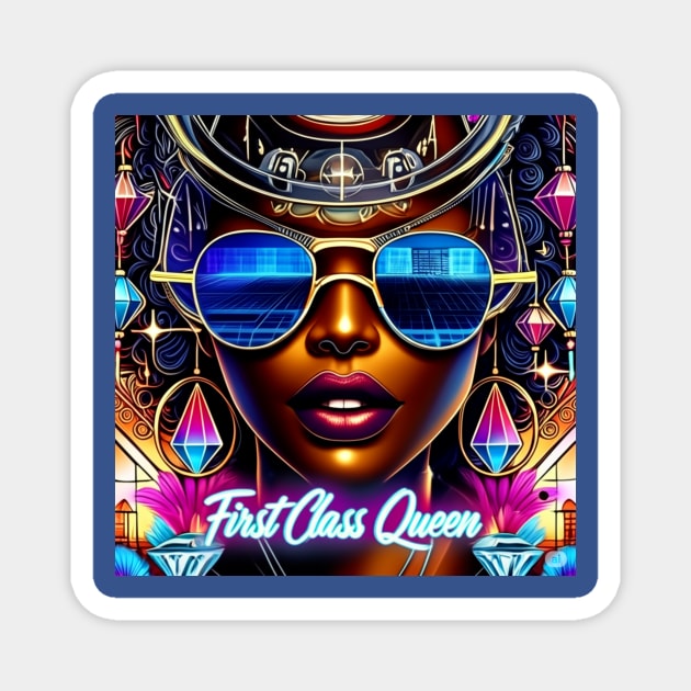 futuristic FirstClassQueen Magnet by FirstClassQueen