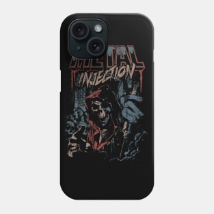 Metal Injection Retro Needle Design Phone Case