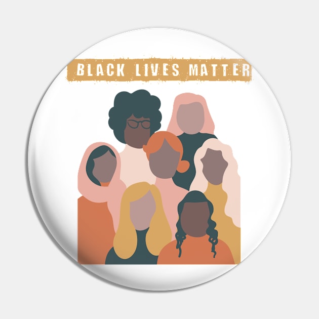 Black lives matter Pin by KMLdesign