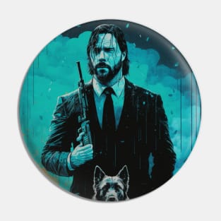 John Wick illustration Pin