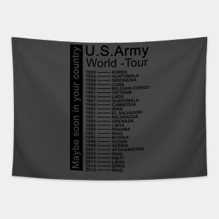 Us army world tour Tapestry