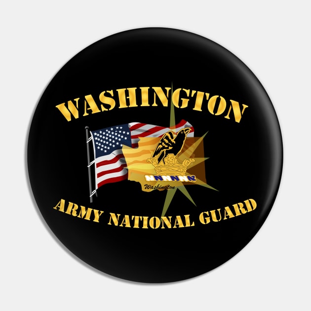 Washington - ARNG w Flag Pin by twix123844