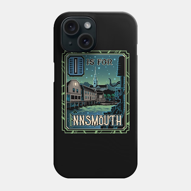 I is for Innsmouth Phone Case by cduensing