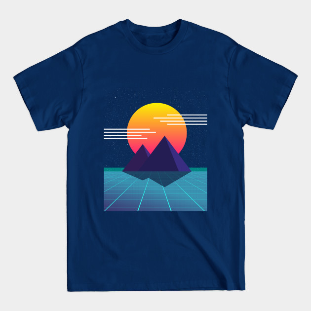 80s Sunset Nostalgic Computer Graphic - 80s Fashion - T-Shirt