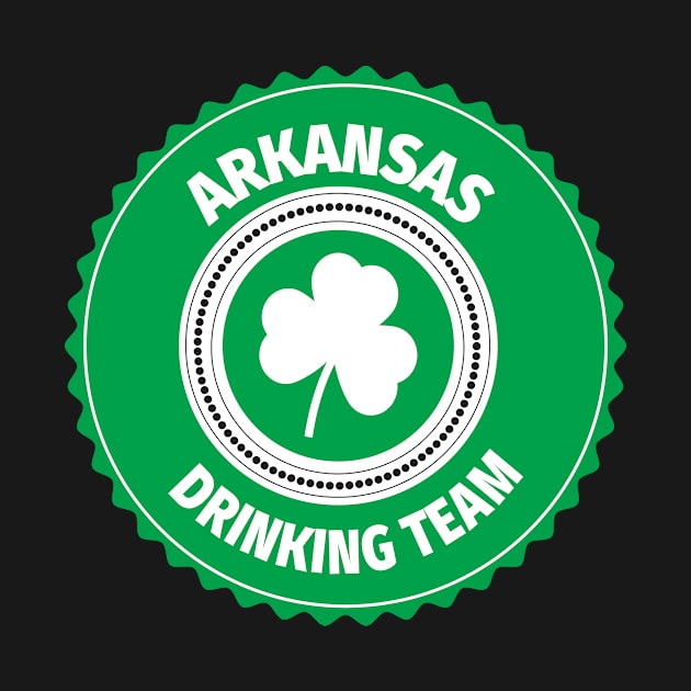 Arkansas Drinking Team Lucky St Patrick's Day Shamrock by ChangeRiver