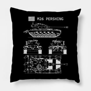 M26 Pershing | World War 2 Tank Pillow