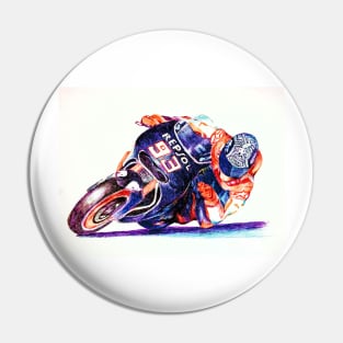 Ballpoint Sketching MotoGP Team No 93 Pin