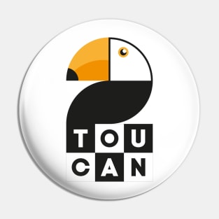 Toucan Logo Design for Boys Men Girls Women Kids Pin