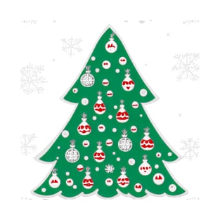 A Cute Christmas Tree Holiday Design. T-Shirt