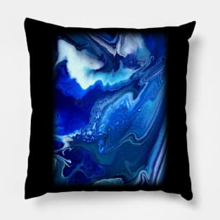 purple blue stone Pillow