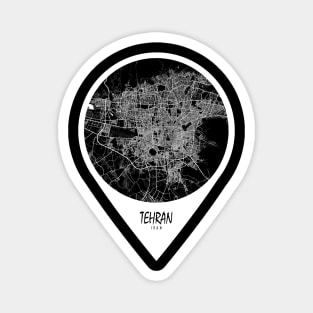 Tehran, Iran City Map - Travel Pin Magnet