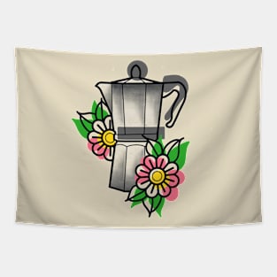 Coffee Tattoo Design Tapestry