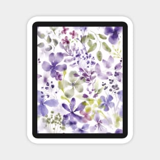 Flower space in violet Magnet