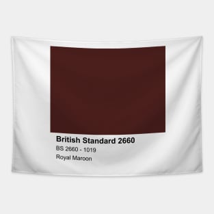 Royal Maroon British Standard 1019 Colour Swatch Tapestry