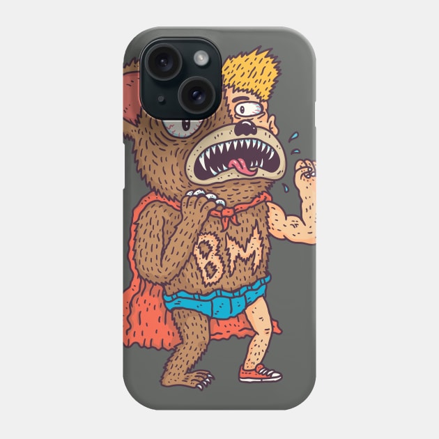 Bear Man Phone Case by hex