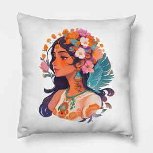 Indian Goddess Radha Pillow