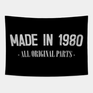 Made In 1980 - All Original Parts / Birthday Gift Design Tapestry