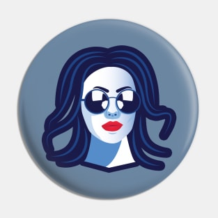 beautiful woman illustrator Pin