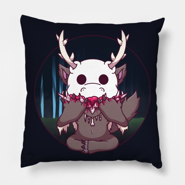 Wendigo Eating Pillow by TheMaskedTooner